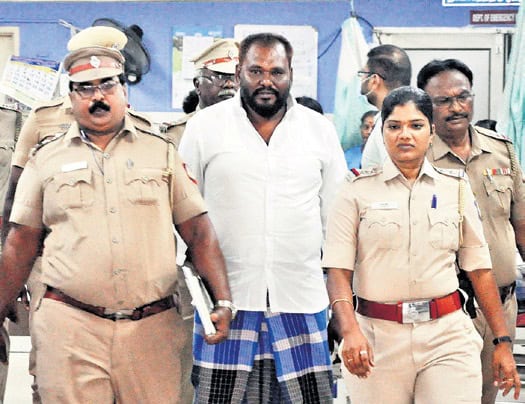 DMK Councilor S Dhanalakshmi's husband arrested for invovling in murder of AIADMK Functionary Shanmugam