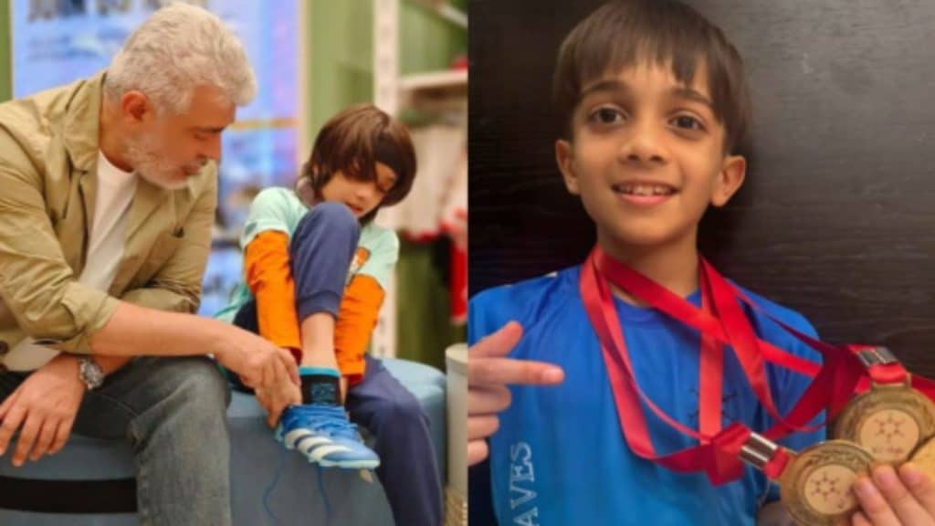 Ajith Kumar’s Son Aadvik Wins School Race