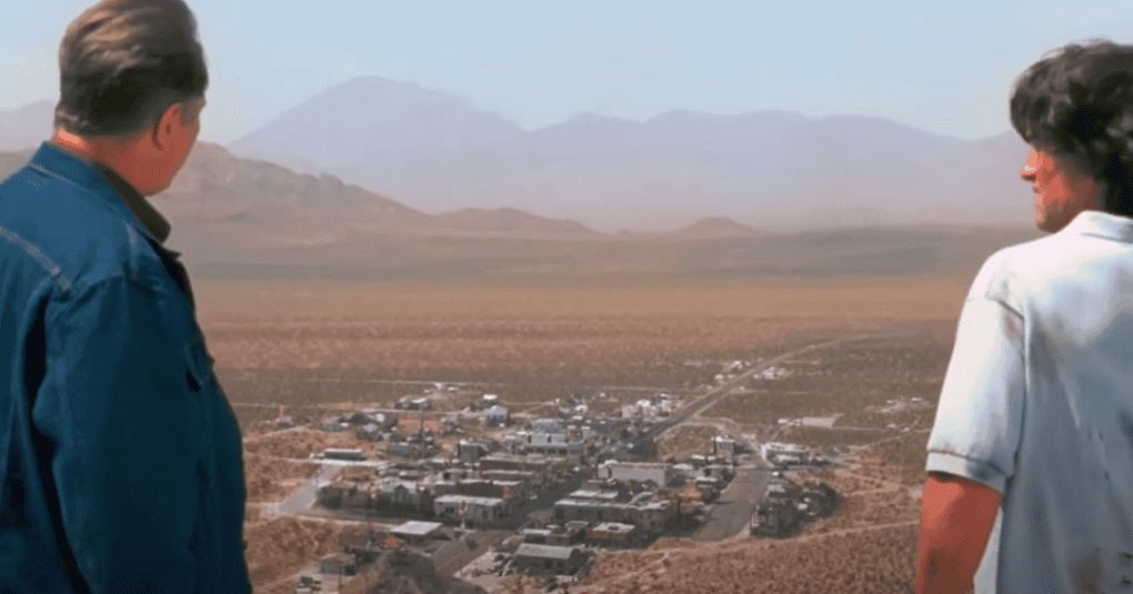 Breakdown movie makers create a CGI Town in 1997 this is the picture of the Town.