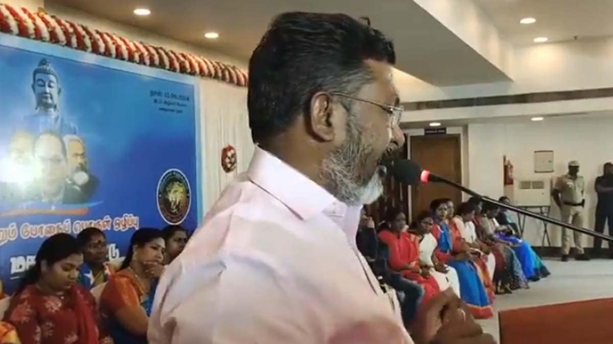 திமுக மட்டும் இதை செய்தால் எத்தனை விஜய் வந்தாலும் ஜெயிக்க முடியாது : திருமாவளவன் பேசிய வீடியோ வைரல்!